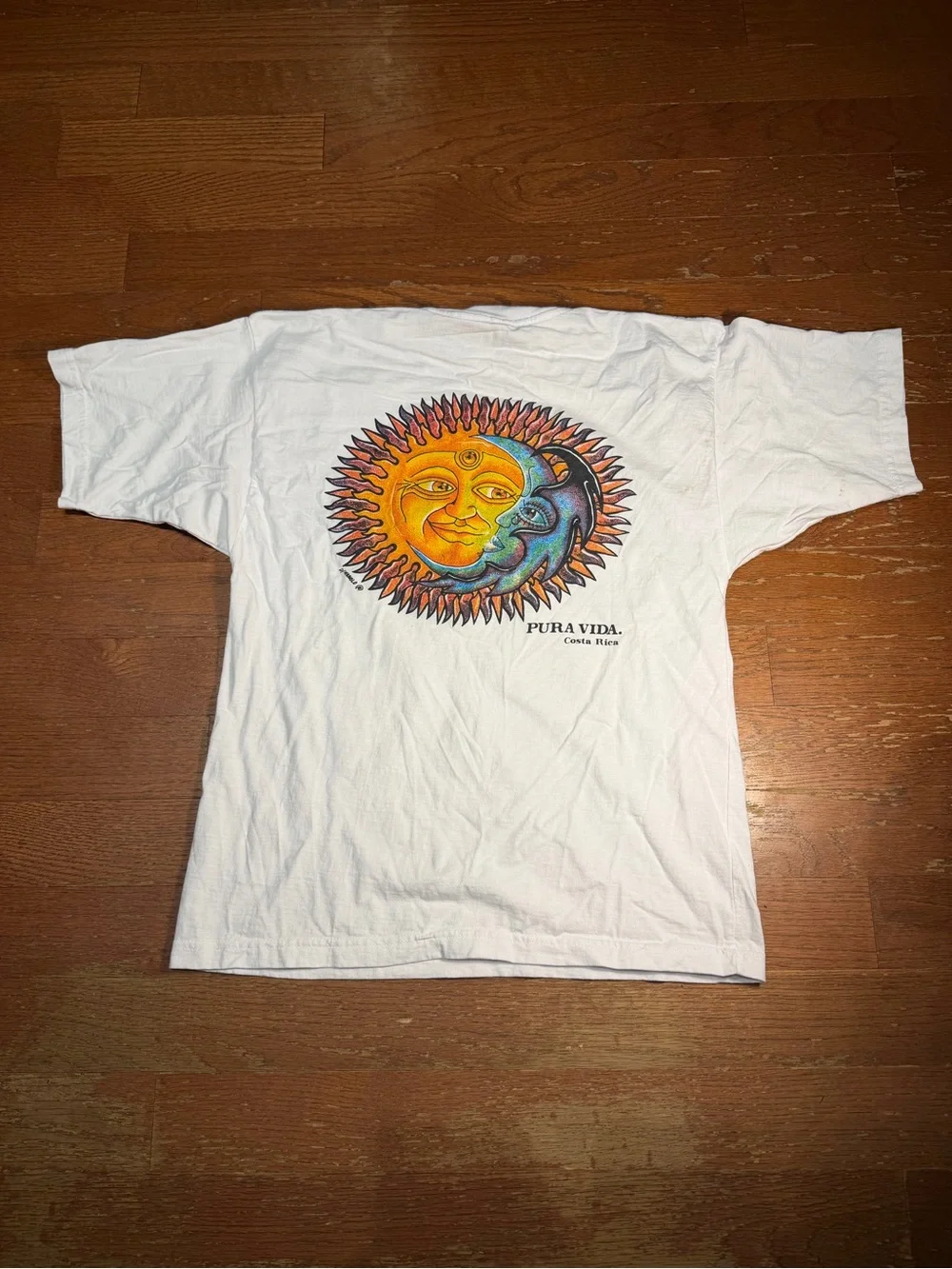 Vintage Costa Rica Sun and Moon Back Graphic Tee